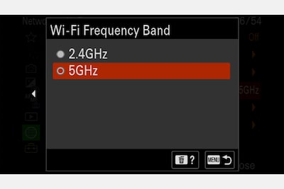 Image of the Wi-Fi setup screen