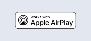 شعار "works with Apple AirPlay"