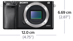 Picture of α6000 E-mount camera with APS-C Sensor